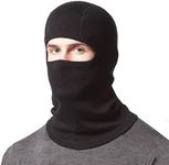 100% Merino Wool Balaclava - Winter Ski Mask - Face Mask - Cold Weather Gear - Black - One Size