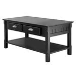 Winsome Occasional Table, Wood, Black, 38 inches