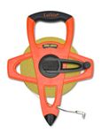 Crescent Lufkin 1/2" x 60m/200' Hi-Viz Orange Fiberglass SAE/Metric Dual Sided Tape Measure - FM060CME