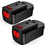 2Pack 5.0Ah Ni-Mh Replacement Battery for Black and Decker 18V Battery HPB18 HPB18-OPE Compatible with 18 Volt Black&Decker Battery Cordless Power Tool