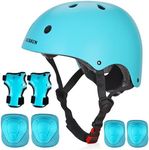 Kids Bike Helmet Toddler Helmet for 2-15 Years Old Boys Girls, Adjustable Kids Skateboard Helmet with Knee & Elbow Pads Wrist Guards Set for Cycling Scooter BMX Roller Skating