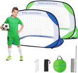 Soccer Goals for Backyard - 4' x 3' FINELAKEFOSEA Pop Up Football Goal with Carry Bag, 2 Portable Kids Soccer Nets Set for Training & Team Game, Foldable Soccer Goal for Gift, Outdoor & Indoor Play