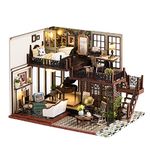 Flever Dollhouse Miniature DIY House Kit Creative Room with Furniture for Romantic Artwork Gift (Time Impression)