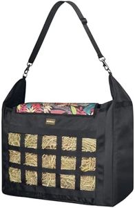 MIYABALA Hay Bag for Horses,Slow Feeder for Horse/Donkey/Goat, Premium 1680D Oxford Cloth,Easy to Fill and Hang with Extra Large Opening（Leaf）