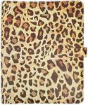 Paper Junkie Leopard 3 Ring PU Leather Portfolio Binder, Interview Resume Folder, Business Legal Docurment Pad Organizer for Women (13 x 10.5 x 1.8 in)