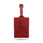 Rico Industries NHL Nashville Predators Navy Laser Engraved Ultra Suede Luggage Tag - Includes ID Card