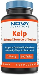 Nova Nutritions Kelp supplement 150 mcg 300 Tablets - A Natural source of Iodine