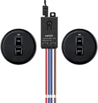 Meskliu Wireless Lights Switch Kit,AC 110V/120V/220V/240V Mini Wireless Remote Switch,10A Relay RF Remote ON/Off Switch with 328FT Long Range for Lamps,LED Lights,Fans,Pump