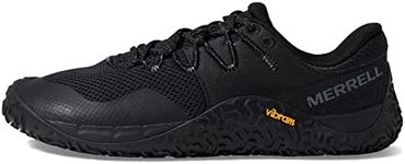 MERRELL Women’s Trail Glove 7 Trail Running Shoe, Black/Black, US 9