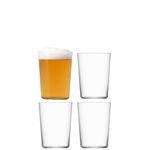 LSA International Gio Tumbler (large) 560 ml Clear | Set of 4 | Dishwasher Safe | GI18