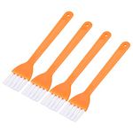 MECCANIXITY Shaver Cleaning Brush Tools with 4.5 Inch Plastic Handle for Keyboard, Window Track, Vent Outlet, Home, Office, 4 Pack