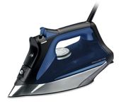 Rowenta DW8350 1775 Watts Ultimate Plus Steam Iron - Vertical 430 Hole Sole Plate, Auto-off, Black & Blue 12x6