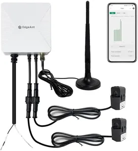 WiFi Energy Monitor with 2 * 80A Clamps, Real-Time Electricity Tracking, Smart Home Power Management, WiFi Meter Solar/Net Metering, Home Energy Automation and Control