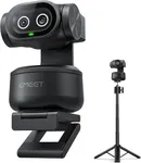 EMEET PIXY Dual-Camera AI-Powered PTZ Camera 4K with Tripod, AI Tracking, PDAF&AI Autofocus 0.2s, 1/2.55'' Sony Sensor, 3 Mics, Presets, 4K Webcam for Streaming, OBS/Twitch/Switch 2 Compatible