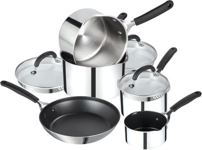 Prestige 5-Piece Stainless Steel Pan Set – Cookware Collection
