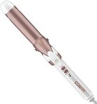 Conair CD702GNC Double Ceramic 1.25 Inch Curling Iron, 1 1/4 inch barrel creates loose curls – for short, medium, and long hair, High heat 375°F, Instant heat up, Anti-frizz control, Dual voltage