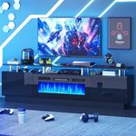 MXV 70" Fireplace TV Stand, Modern 