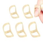 5PCS Oval Finger Splint Straightener Finger Splints for Trigger Finger Support and Protection Brace for Thumb Middle Pinky or Ring Finger Pain Relief Arthritis, And Injuries (6,7,8,9,10 Sizes)