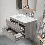 KSWIN 36" Grey Bathroom Vanity Wall