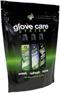 gloveglu Goalkeeping Glove Care System Pack, x 3 - Including Wash & Prepare Premium Goalkeeper Formula 120ml, Goalkeeping Glove Fresh Spray 120ml & Original Goalkeeper Formula Spray 120ml