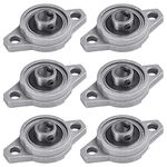 XAVSWRDE 6 PCS Self Aligning Pillow Block KFL000 Zinc Alloy Bore Rhombus Flange Bearing Stand 10mm Shaft Hole Inner Ball Mounted Pillow Block for Machinery KFL Series Conveyor Systems