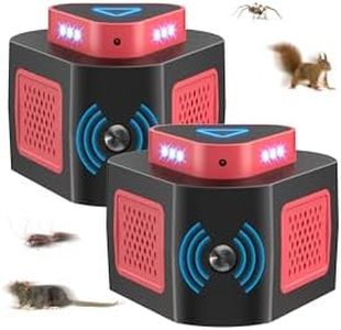 2 Packs Mouse Repellent Ultrasonic Plug in Indoor for House Garage Attics