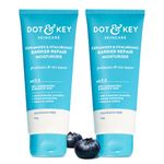 Dot & Key Ceramides Moisturizer (Pack of 2, 100 gms each) with Hyaluronic for Intense Moisturizing | With Probiotic & Rice Water I Barrier Repair Cream | For Dry Skin, Normal Skin & Sensitive Skin