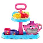 LeapFrog 603203 Musical Rainbow Party Learning Toy and Pretend Play Educational Tea Set for Children with Shape Sorter, Lights and Songs, Multi-Colour,115 x 300 x 273 millimeters