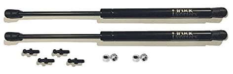 2 Truck Upfitters Gas Props for Undercover Tonneau Covers ONLY. 27.5" extended and 15.6" compressed length (measured from center of ball mounts), 38 pounds of pressure ea. Incl 4 ball mounts!