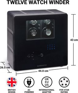 Barrington 12 Watch Winder Safe – Secure Storage for Automatic Watches