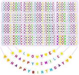 DIYDEC 1400pcs Colorful Letter Bead