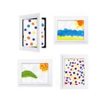 Li'l Davinci® Art Gallery - Set of 4 White Frames for 8.5x11 artwork