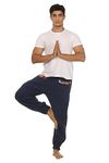 Aatman One Size Men's Eco-Friendly Cotton Hopper Casual Style Pyjama | Fits Waist Size 26 To 38 Inches_Hop-At21, Blue