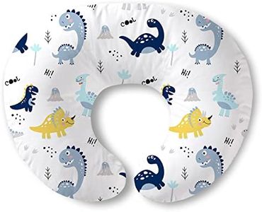 Plushii Nursing Pillow, Breathable Nursing Pillows for Breastfeeding, Breast Feeding Pillows for Mom, Breastfeeding Pillows for Bottle Feeding, Tummy Time, Sitting Support - Dinosaurs World