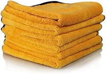 Chemical Guys MIC_507_06 Professional Grade Premium Microfiber Towel, Gold (16 in. x 24 in.) (Pack of 6)