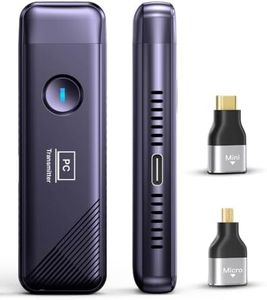 COOLSTONE Wireless HDMI Transmitter and Receiver 4K Decode 1080P@60Hz Output,Plug & Play 5.8G+2.4G Wireless HDMI Remote Control Extenders for Movie/Meeting/Outdoor/Travel