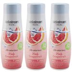 SodaStream Pink Grapefruit Zero Calorie, 14.8 Fl Oz (Pack Of 3), 14.8 Fl Oz