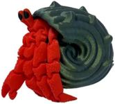 Articulated Hermit Crab Fidget Toy | Flexible Toy or Unique Display 3D Printed | Made in USA (Hermit Crab, Large)