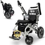 MALISA Electric Wheelchair for Adults, Portable All Terrain Lightweight Wheelchairs, Foldable Motorized Power Wheel Chair (19" Seat)