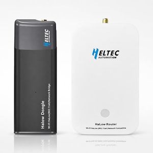WiFi HaLow, Wireless Bridge 802.11ah Wi-Fi HaLow Dongle Point-to-Point Long Range Wireless Access with Antenna, Extender Ethernet Bridge Repeater Supports 2km Outdoor Transmission Distance