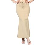 Bodyband Saree Shapewear for Women Beige Shapewear Petticoat for Women Smooth Curve Peticote Innerwear for Women Saree in Party Saree Shaper for Women, Ladies - (Beige - Large)