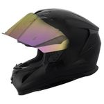 Zorax Falcon Black M (57-58cm) Full Face Motorbike Motorcycle Helmet ECE 22.06 Approved + Extra Iridium Visor