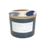 Sand + Fog Scented Candle - Ocean & Sea Salt – Additional Scents and Sizes – 100% Cotton Lead-Free Wick - Luxury Air Freshening Jar Candles - Perfect Home Decor – 12oz, White