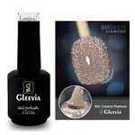 Gleevia Disco Glitter Finish Light Reflective Uv Gel Nail Polish Broken Diamond Flashing Sparkly Gel Nail Polish 15Ml