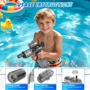 Electric Water Gun 2-Pack – 500ml High Capacity Water Blasters