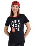 Amazon Brand - Symbol Women's Regular T-Shirt (SS23-D-SYM-WTE-002_Jet Black XL)