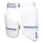 Kookaburra Unisex's Pro 250 Thigh Guard Protection, White, Over Sized Adult Right Hand, 3D29107A, Pro Guard 250