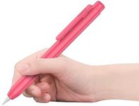 MoKo Holder Case Fit Apple Pencil 1st Gen, Retractable Tip Cap Fit New iPad 10th Gen 2022, iPad 9th Gen 2021, iPad 8th Gen 2020 iPad 6th 9.7 2018, iPad Mini 5th Gen Pencil Sleeve, Watermelon Red