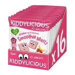 Kiddylicious Strawberry and Banana Smoothie Melts 6g, (Pack of 16)