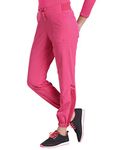 WHITE CROSS FIT Women's 399 Drawstring Jogger Scrub Pant-Fuchsia-Medium